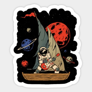 music funny astronaut drift Sticker